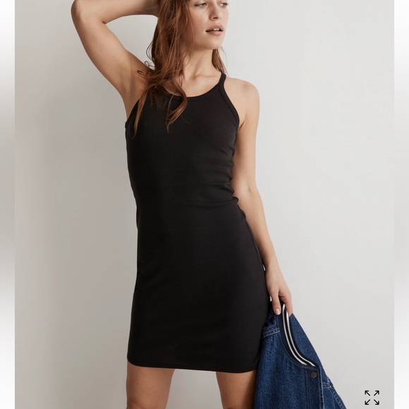 Madewell Supima Rib Mini Dress NWT - Picture 2 of 5
